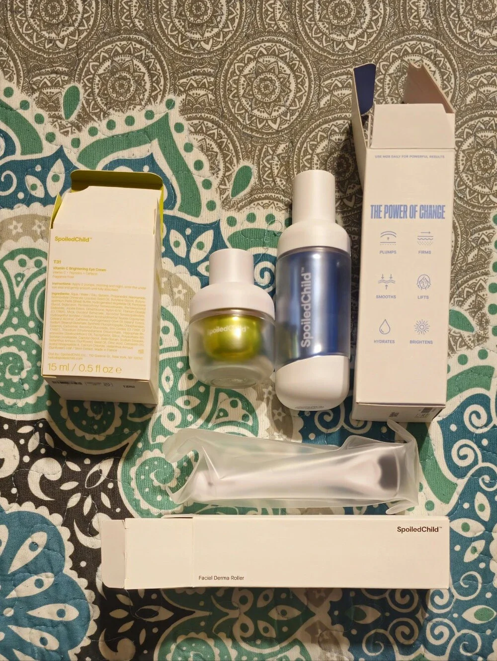 Spoiled Child T31 Eye Cream,M28 Microsculpt & Derma Roller NWT